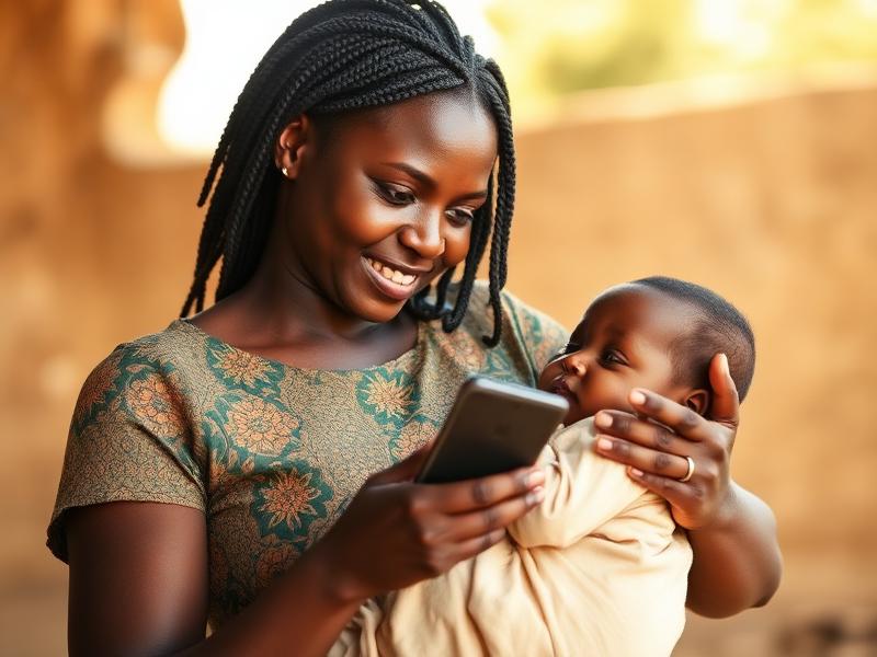 La maman au Kenya